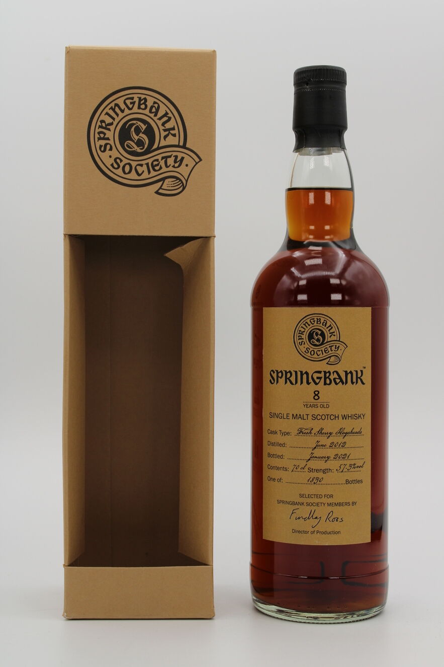 Springbank - 8 Years Old - Society Bottling 2012