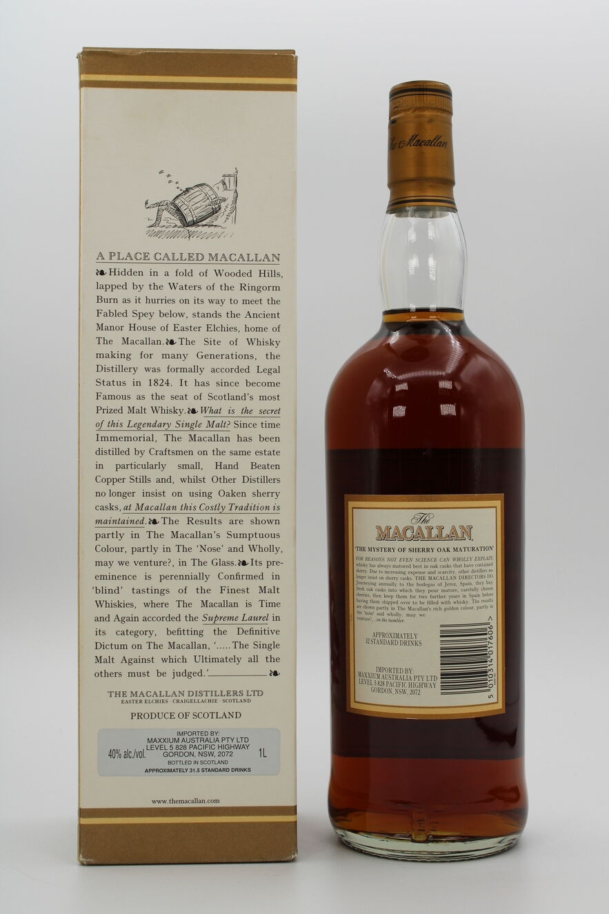Macallan - 12 Years Old (1990's) - 1 Litre Auction | Highland