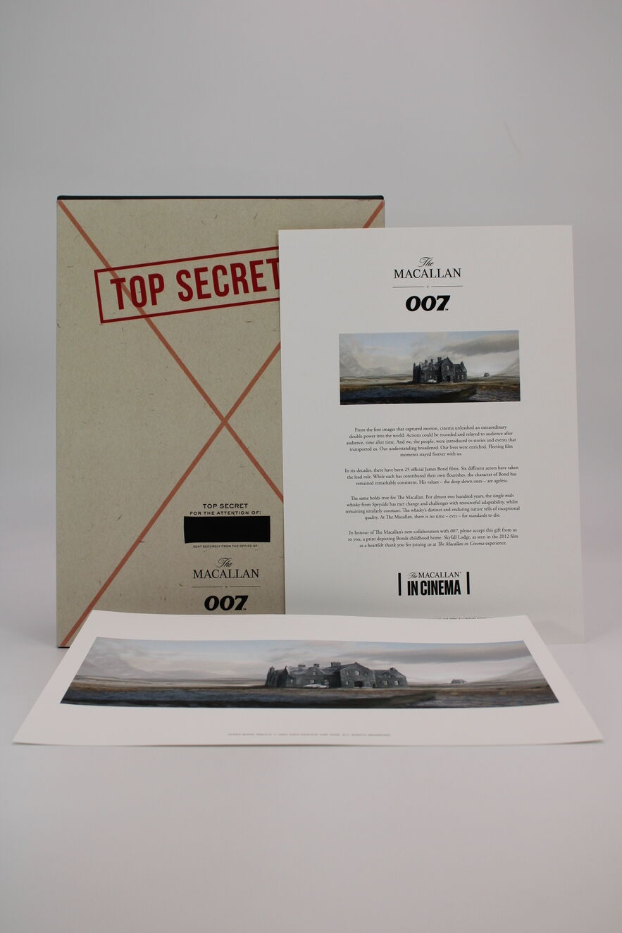 Macallan - Top Secret - James Bond 007 - Skyfall Lodge Print