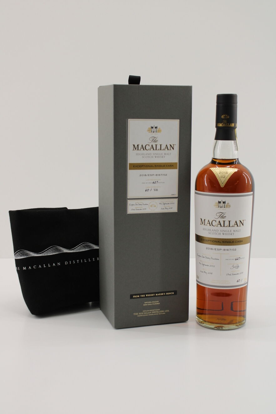 Macallan - 2002 Exceptional Cask #8167-02 - 2018 Release - With Tote Bag