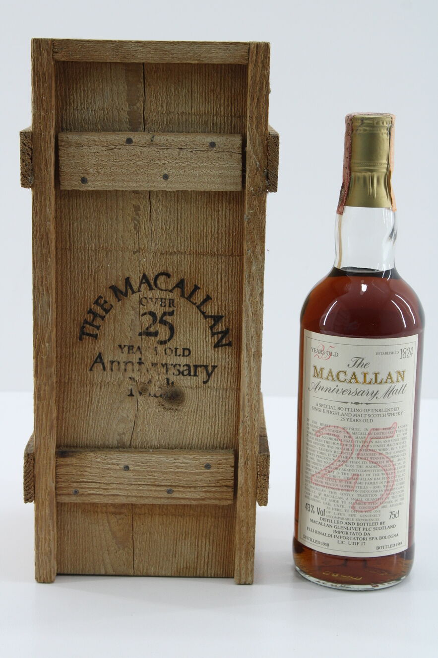 Macallan - 25 Years Old - 1958 Anniversary Malt  - Rinaldi Import