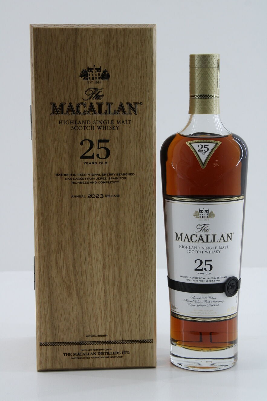MACALLAN シェリーオーク25年2023リリース200周年 The Macallan Sherry Oak 25 Year Old Scotch Whisky 2023