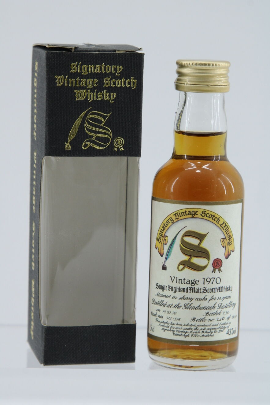 Glendronach - 20 Years Old - 1970 Signatory Vintage - Miniature