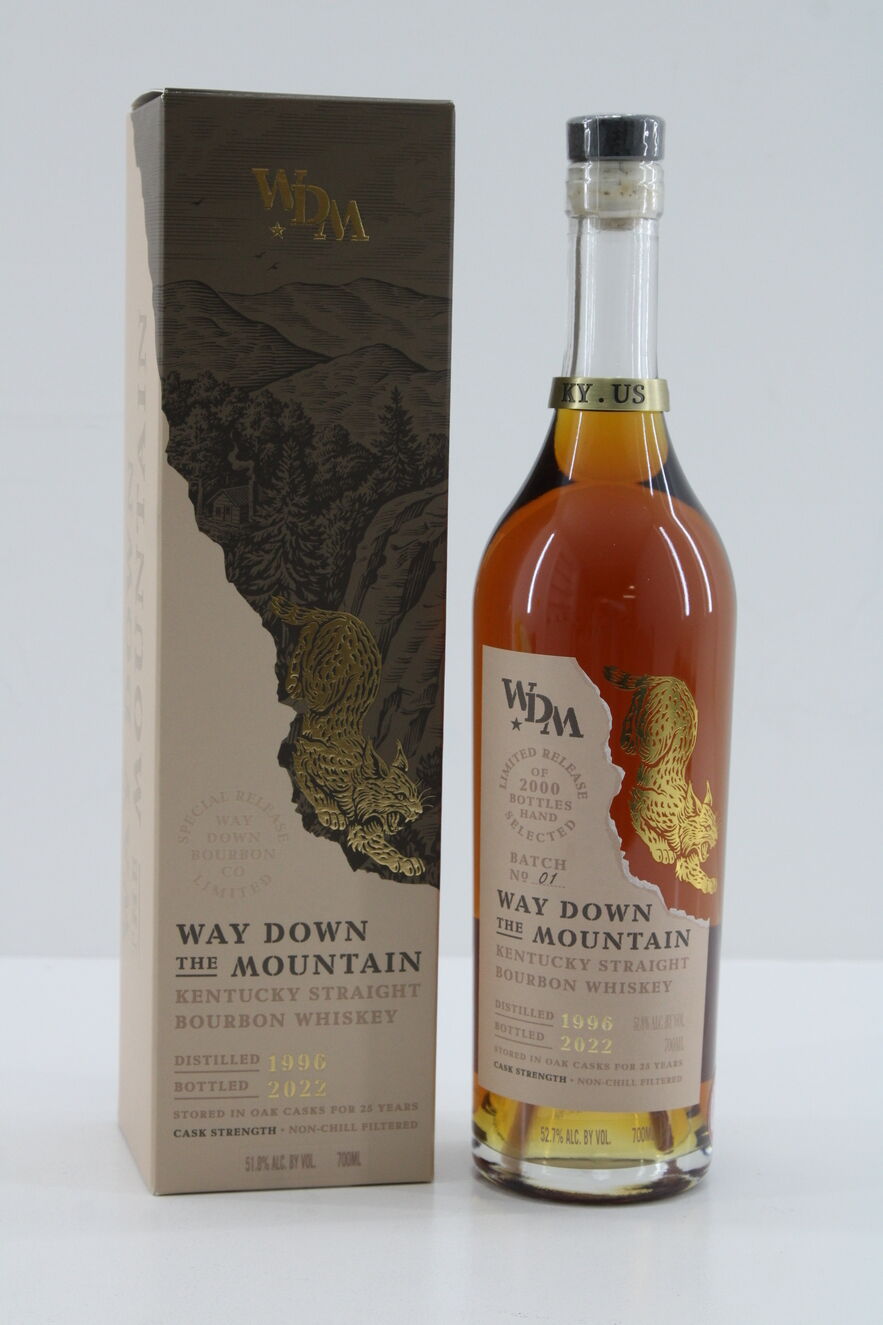 Way Down The Mountain - 25 Years Old - 1996 Kentucky Bourbon - Batch No.1