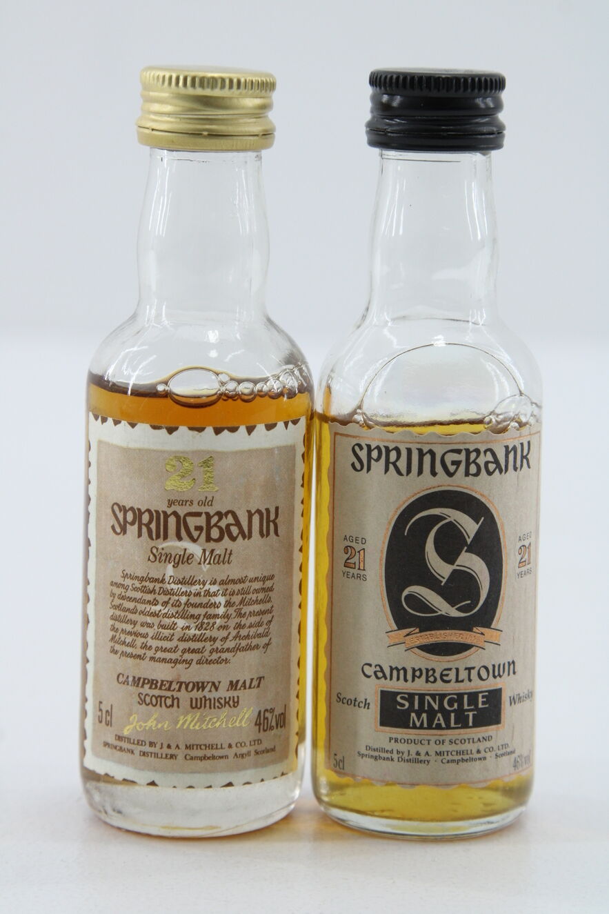Springbank - 21 Years Old - Miniatures 2x5cl Auction | Highland Whisky ...