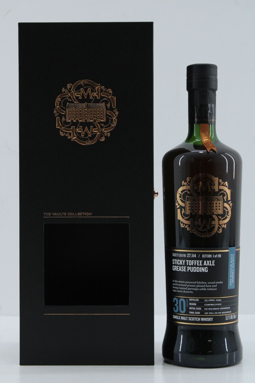 Springbank - 30 Years Old - Sticky Toffee Axle Grease Pudding - Cask 27.114 - SMWS