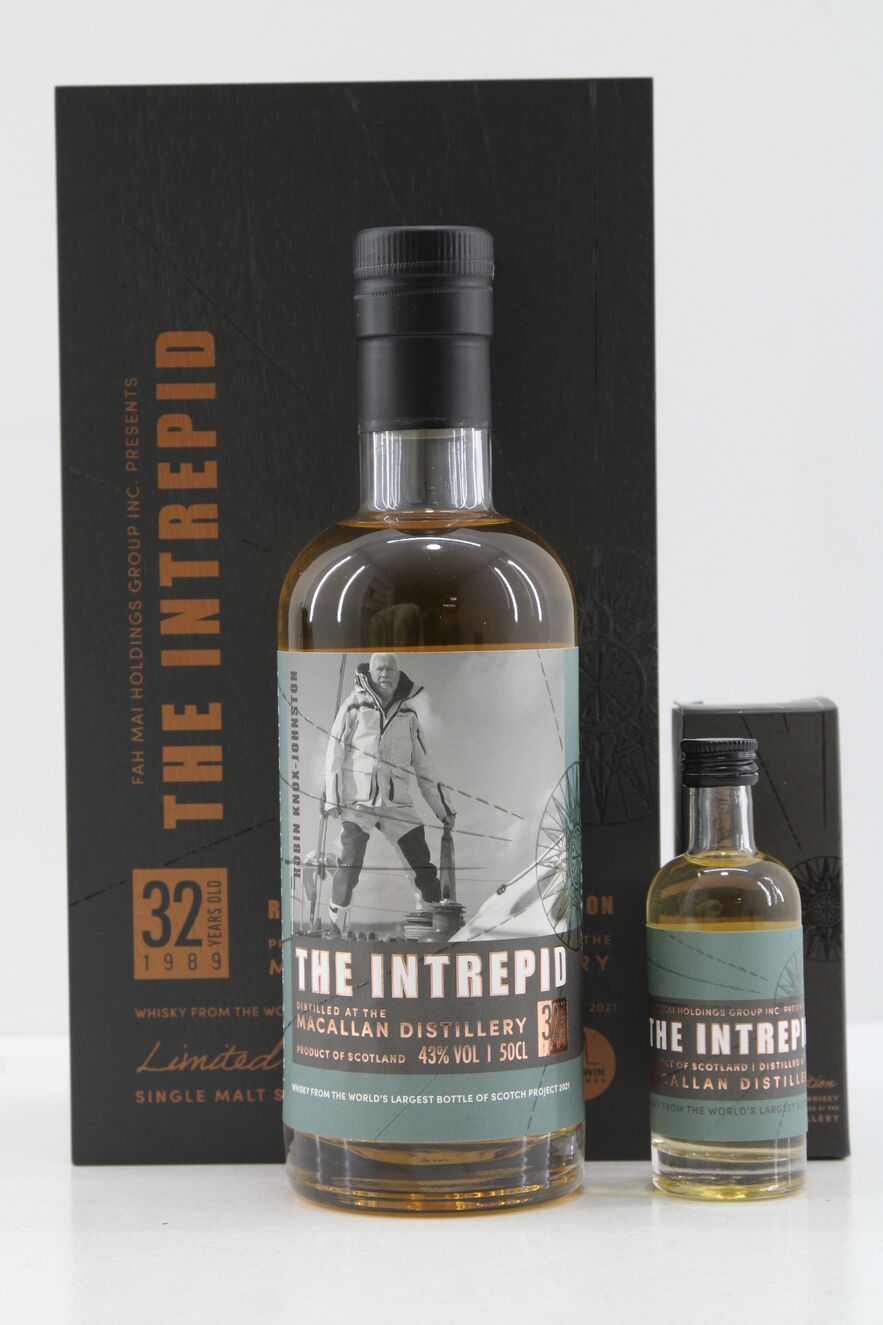Macallan - 32 Years Old - 1989 - The Intrepid - Robin Knox-Johnston Edition (50cl+5cl Miniature)