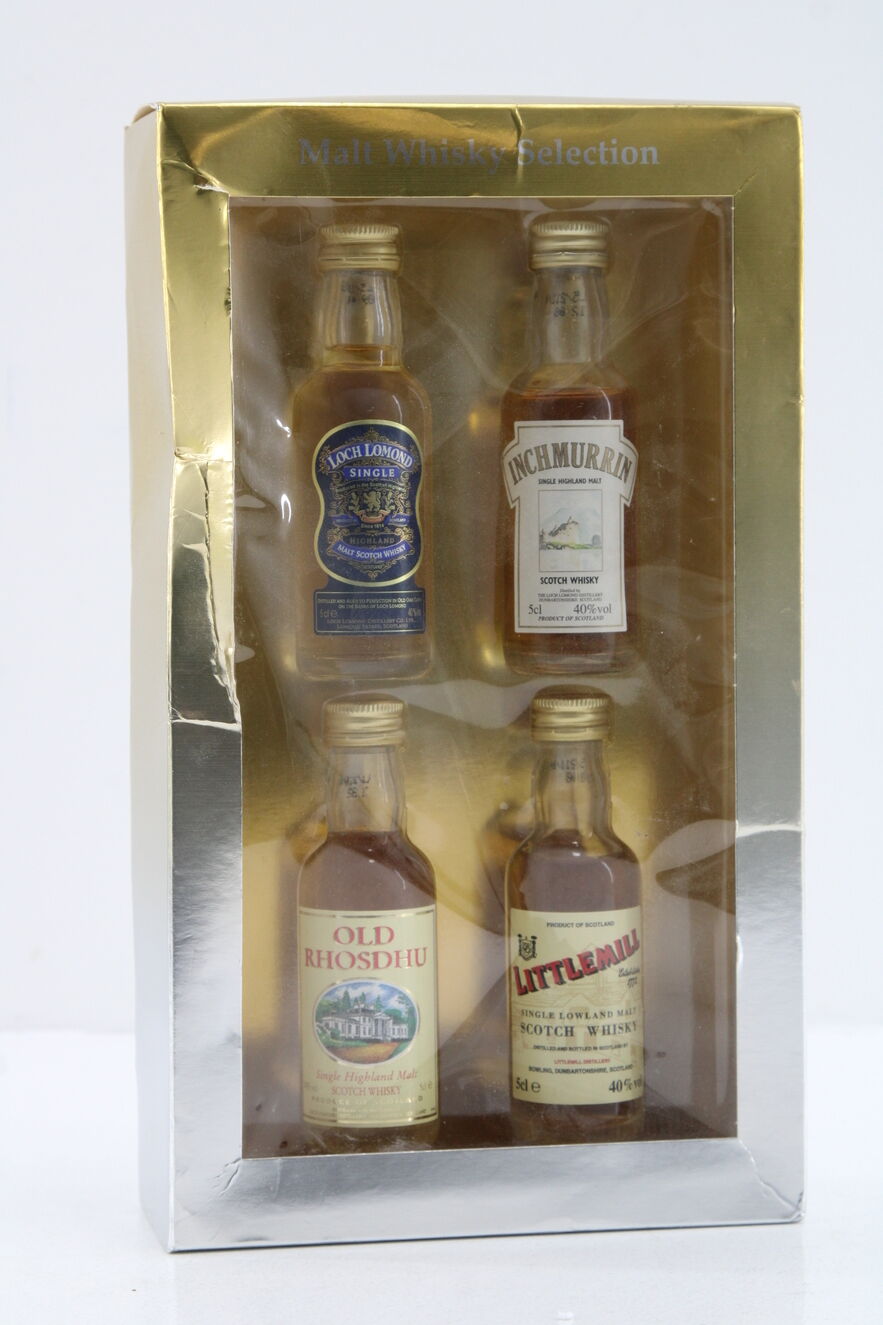 Malt Whisky Selection - Miniature Set 4x5cl Auction | Highland Whisky ...