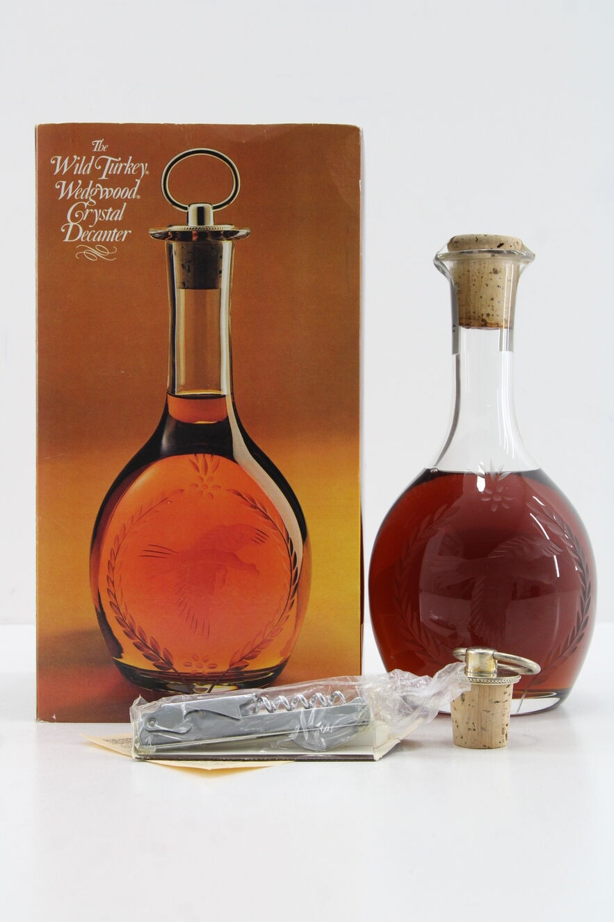 Wild Turkey - 8 Years Old - 101 Proof Wedgwood Crystal Decanter - 1 Litre