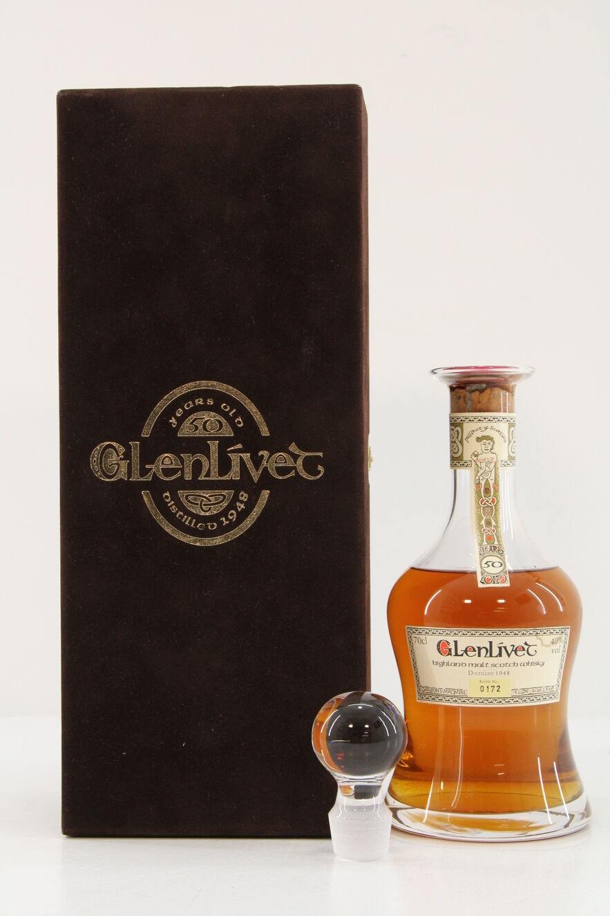 Glenlivet - 50 Years Old - 1948 - Book of Kells Decanter 