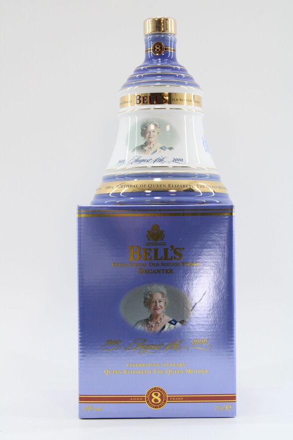 Bell's - 8 Years Old - "Celebrating The 100th Birthday Queen Elizabeth The Queen Mother" - Decanter