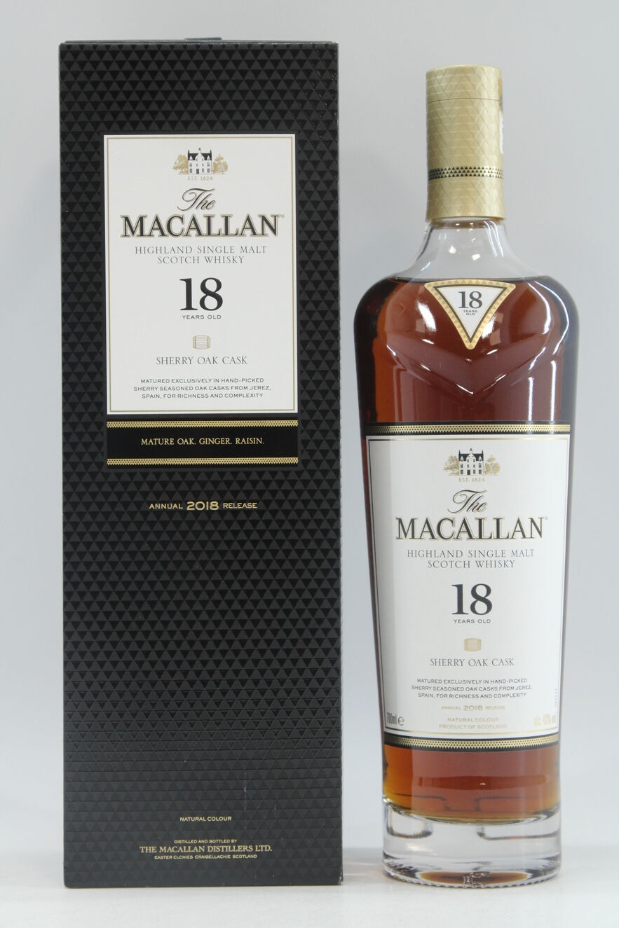 Macallan - 18 Years Old - Sherry Oak - 2018 Release