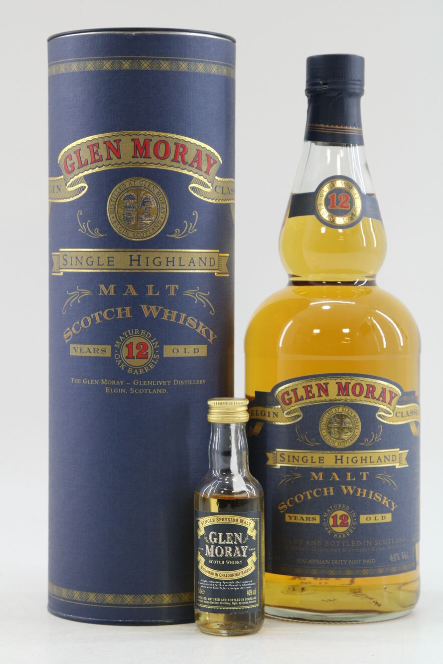 Glen Moray - 12 Years Old - 1 Litre + Miniature