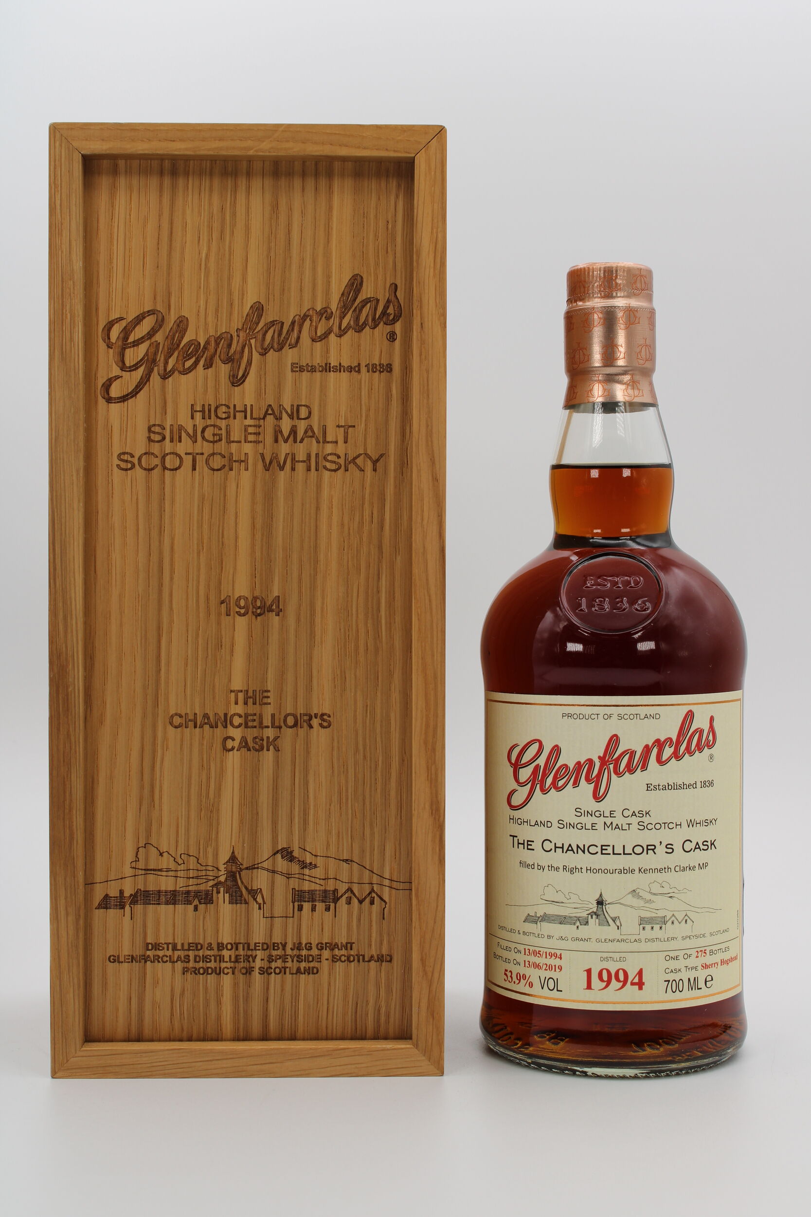 Glenfarclas 1994 The Chancellor's Cask Auction Highland Whisky Auctions