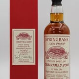 Springbank - 12 Years Old - 100% Proof - Christmas 2002 (Private Bottling) Thumbnail