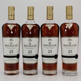 Macallan - 25 Years Old - Sherry Oak 2018, 2019, 2020 & 2021 Release - 4 x 70cl Thumbnail
