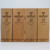 Macallan - 25 Years Old - Sherry Oak 2018, 2019, 2020 & 2021 Release - 4 x 70cl Thumbnail