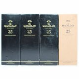 Macallan - 25 Years Old - Sherry Oak 2018, 2019, 2020 & 2021 Release - 4 x 70cl Thumbnail