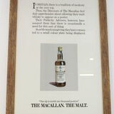 Macallan - 10 Years Old - 1990s (75cl) + Advertising Poster - " One Sip Is Worth One Thousand Posters " - Framed Thumbnail