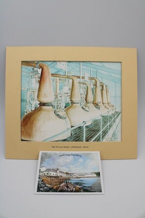 Laphroaig  Stillhouse Print  Postcard By HJ Underwood