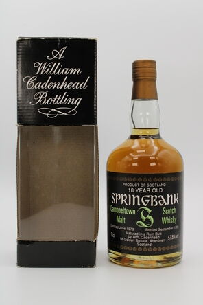 Springbank 18 Rum Butt 1973