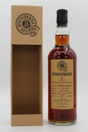 Springbank 8 Society Bottling 2012