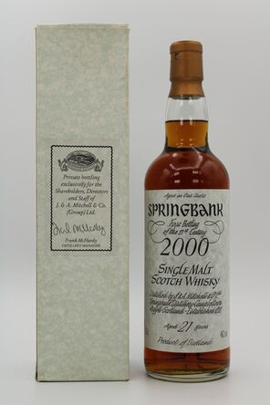 Springbank 21 First Bottle Of The 21st Century 2000