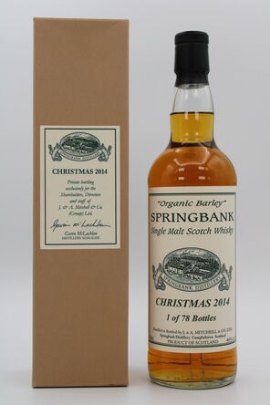 Springbank  Organic Barley  Christmas 2014 Private Bottling