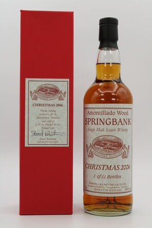 Springbank  Amontillado Wood  Christmas 2006 Private Bottling