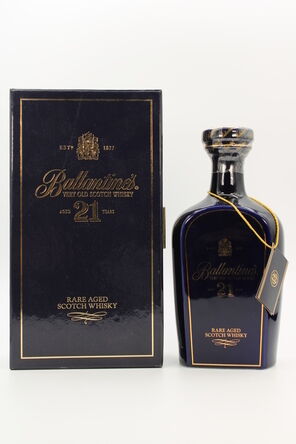Ballantines 21 Rare Old Scotch Whisky Decanter