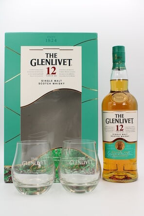 Glenlivet 12 Double Oak Gift Set