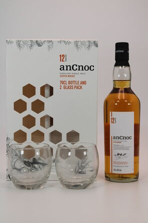 AnCnoc  12 Years Old  2 Glass Pack Set