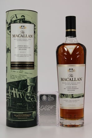 Macallan James Bond 60th Anniversary Release Decade Ii 10oz Fine 9999 Silver Bullion