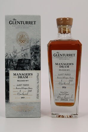 Glenturret  Managers Dram  Release No1 Signed