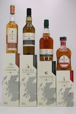Clynelish Cardhu Caol Ila Glenkinchie Four Corners Of Scotland Collection 4x 70cl
