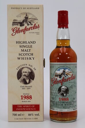 Glenfarclas  1988 The Spirit Of Independence  James Clerk Maxwell  Edition No20