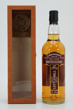 Littlemill  27 Years Old  Cadenheads Cask Strength  1992