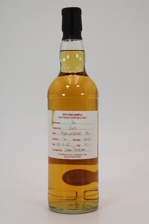 Springbank 9 Duty Paid Sample 2012