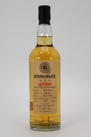 Springbank 5 Society Bottling 2023 100 Proof