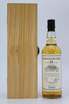 Springbank  21 Years Old  1993 Private Cask 18 HWM