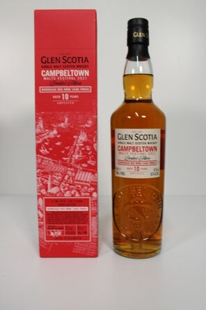 Glen Scotia 10 Bordeaux Red Wine Cask Finish Campbeltown Malts Festival 2021