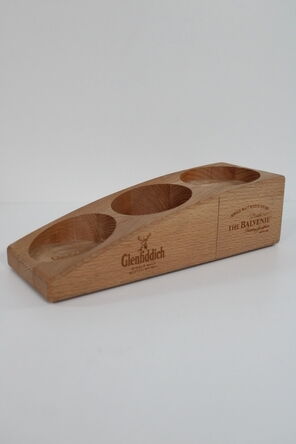 Glenfiddich Balvenie Wooden Display Bottle Stand