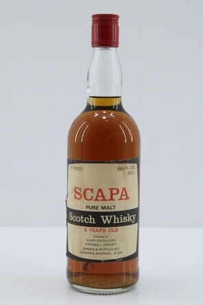 Scapa  8 Years Old  Gordon and MacPhail  70 Proof  1970s