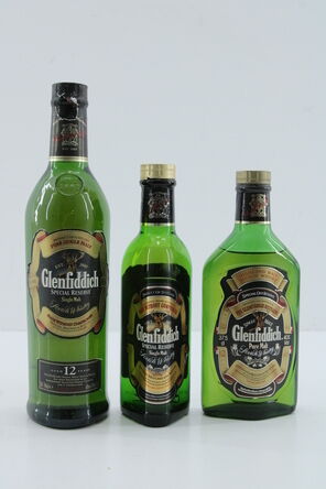 Glenfiddich Assorted Bottles X3