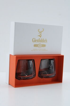 Glenfiddich 21 Gran Reserva Whisky Glasses X2
