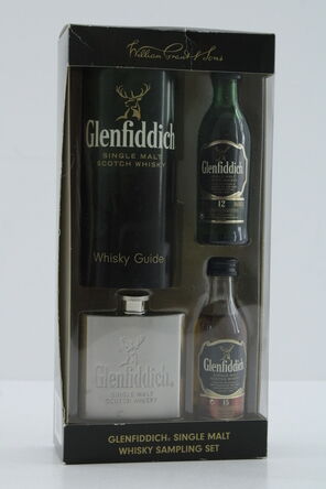 Glenfiddich Minatures Hip Flask And Whisky Guide