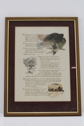 Macallan The Remarkable History Of The Macallan Glenlivet Print No 4 Framed Sara Midda Print