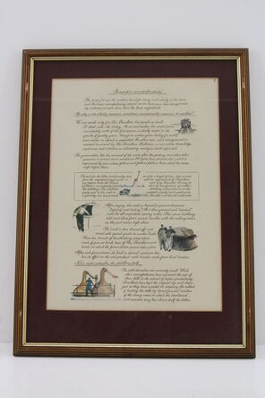 Macallan The Remarkable History Of The Macallan Glenlivet Print No 7 Framed Sara Midda Print
