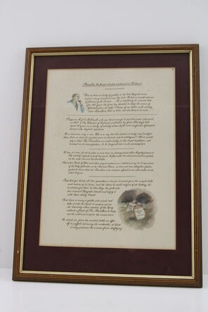 Macallan The Remarkable History Of The Macallan Glenlivet Print No 9 Framed Sara Midda Print
