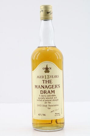 Oban  13 Years Old  Managers Dram  1990